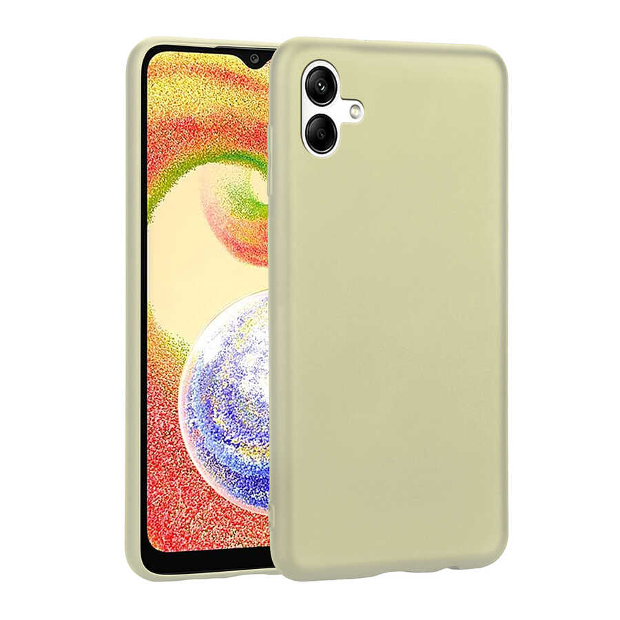 Galaxy Uyumlu A04 Kılıf Zore Premier Silikon Kapak-Gold