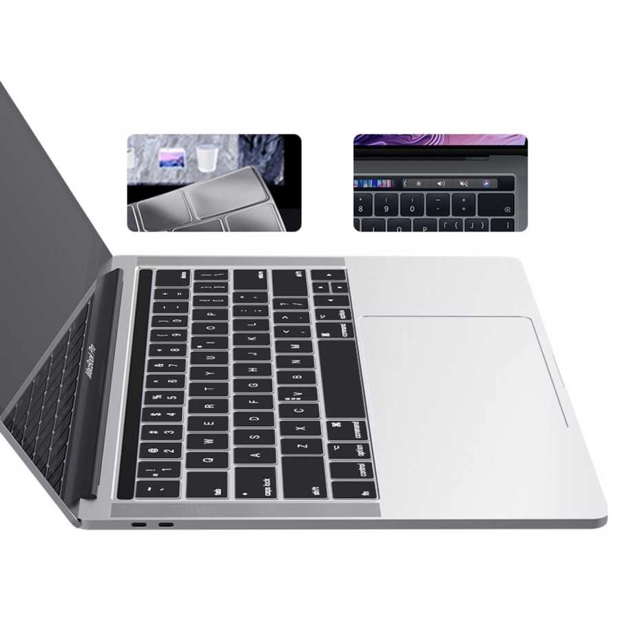 Macbook Uyumlu Air 13’ 2017 A1466 Zore Klavye Koruyucu Şeffaf Silikon Ped