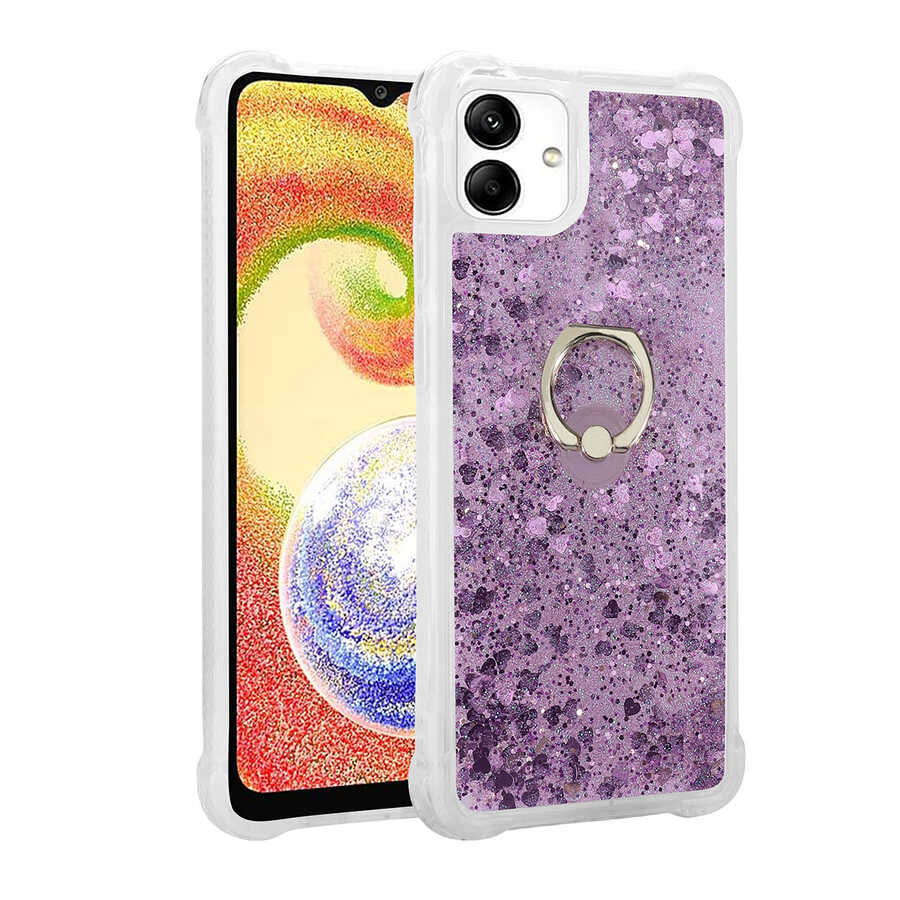 Galaxy Uyumlu A04 Kılıf Zore Milce Kapak-Mor