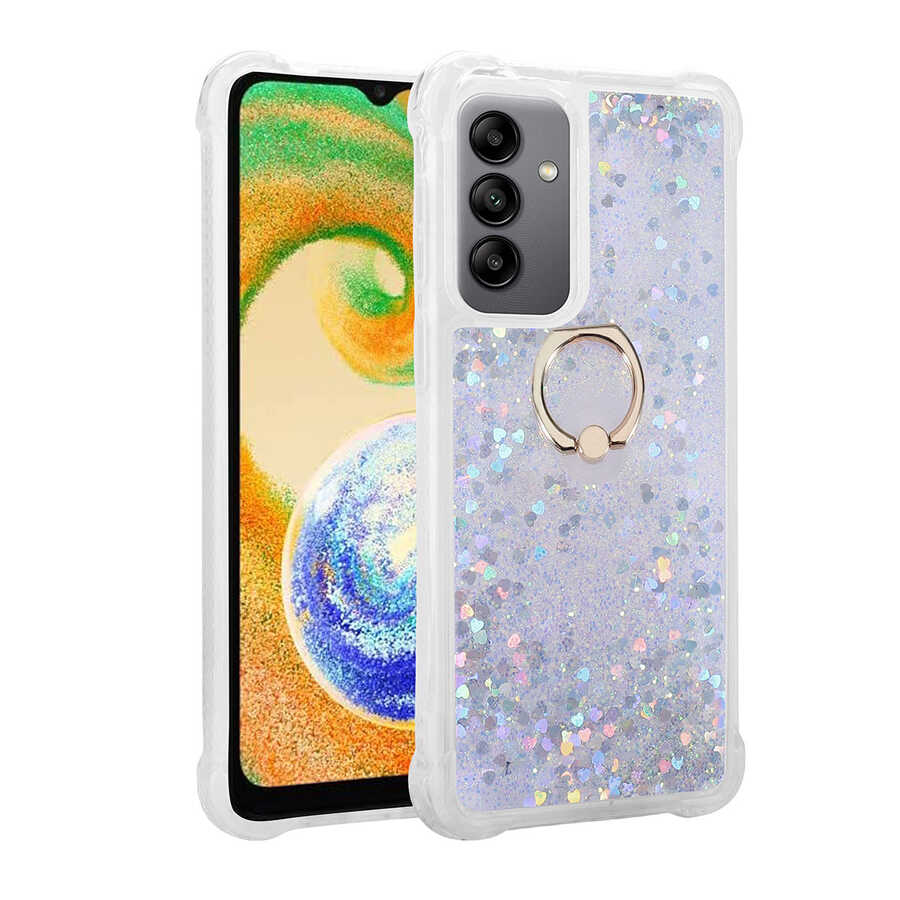Galaxy Uyumlu A13 5G Kılıf Zore Milce Kapak-Gümüş