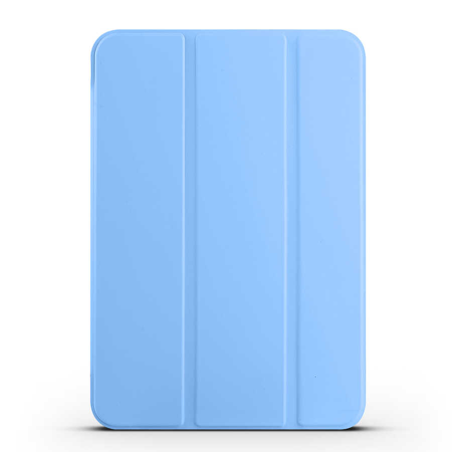 iPad Uyumlu 10.9 2022 (10.Nesil) Zore Smart Kapak Standlı 1-1 Kılıf-Mavi