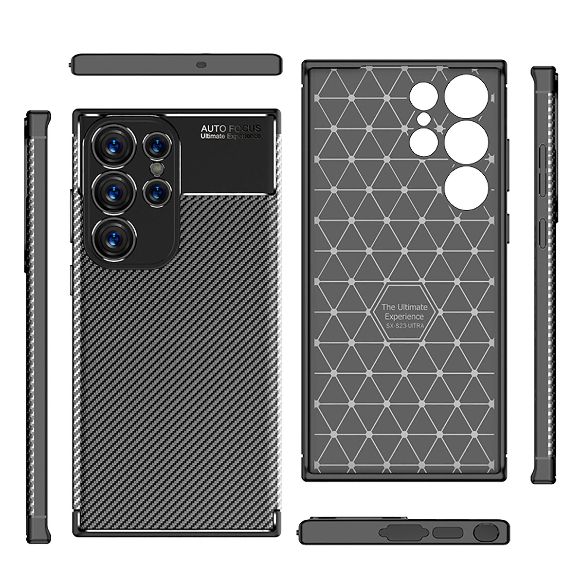 Galaxy Uyumlu S23 Ultra Kılıf Zore Negro Silikon Kapak