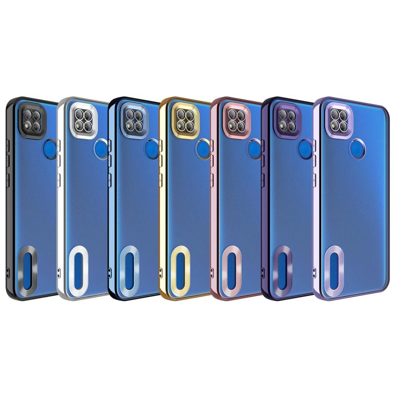 Xiaomi Uyumlu  Redmi 9C Kılıf Kamera Korumalı Logo Gösteren Zore Omega Kapak