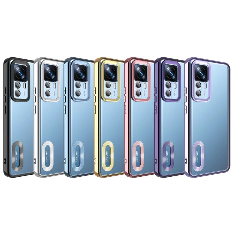 Xiaomi Uyumlu  Mi 12T Kılıf Kamera Korumalı Logo Gösteren Zore Omega Kapak