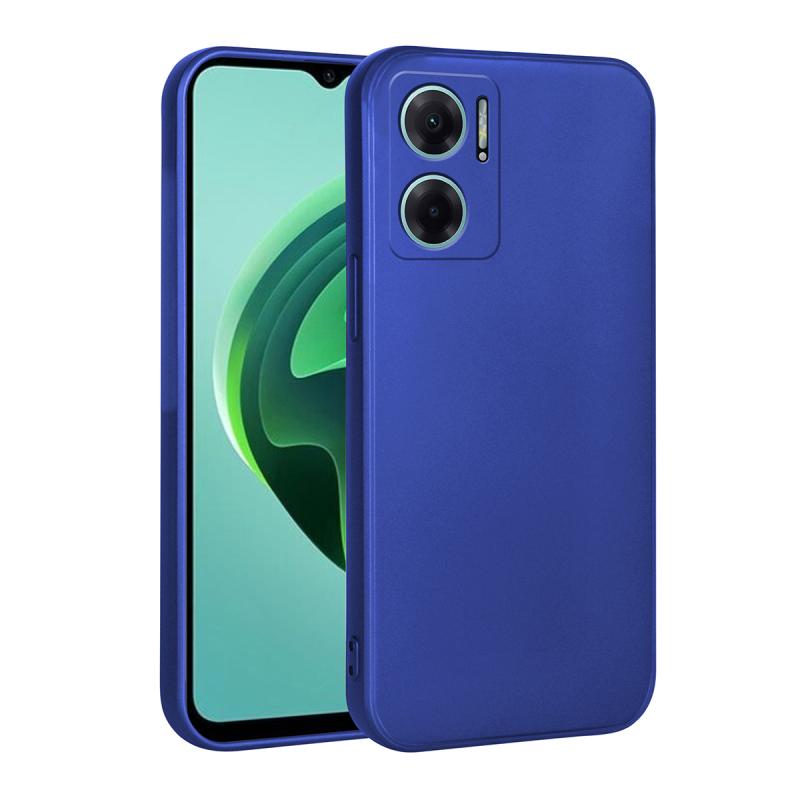Xiaomi Uyumlu  Redmi Note 11E Kılıf Zore Biye Silikon-Mavi