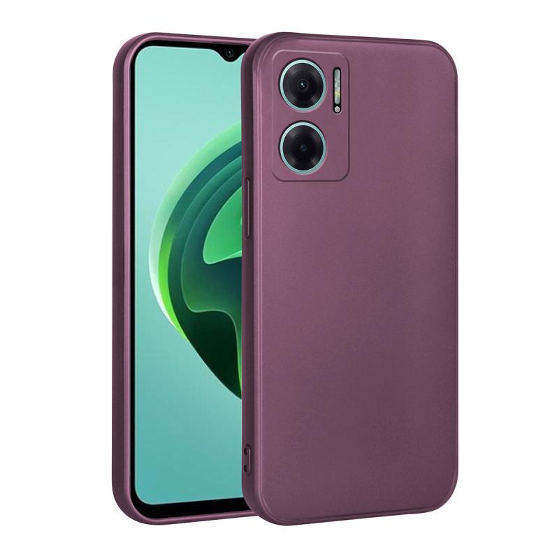Xiaomi Uyumlu  Redmi Note 11E Kılıf Zore Biye Silikon-Mor