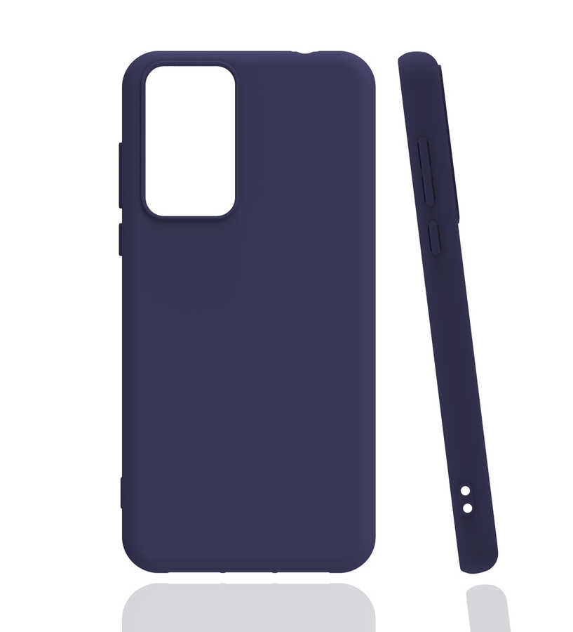 Xiaomi Uyumlu  Mi 12T Pro Kılıf Zore Biye Silikon-Lacivert
