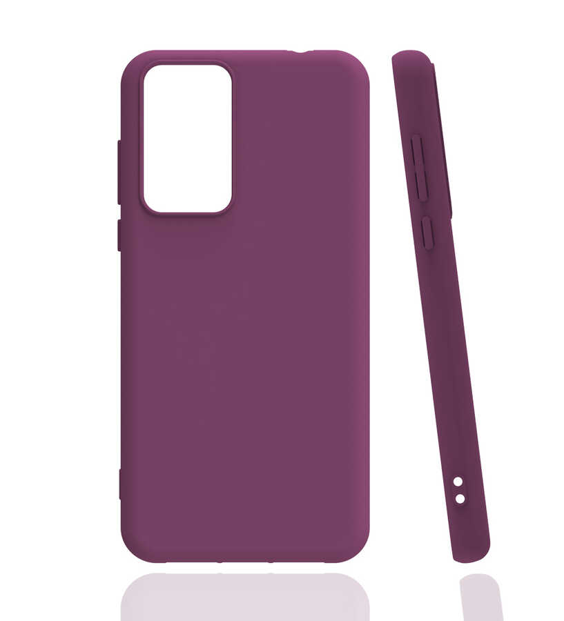 Xiaomi Uyumlu  Mi 12T Pro Kılıf Zore Biye Silikon-Mor