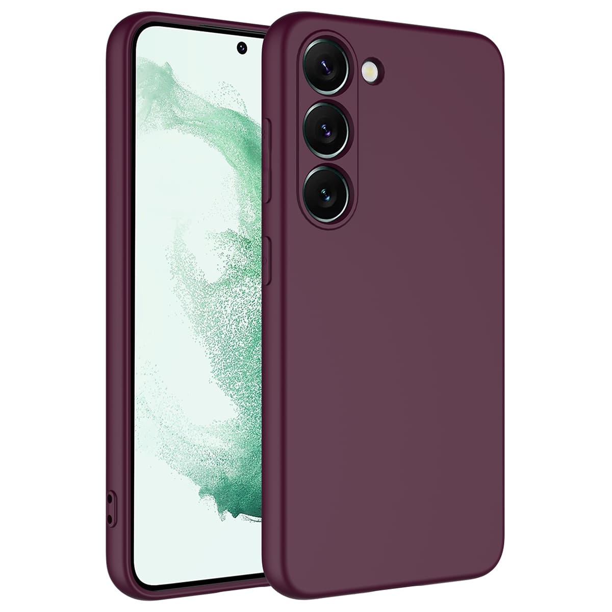 Galaxy Uyumlu S23 Plus Kılıf Zore Mara Lansman Kapak-Koyu mor