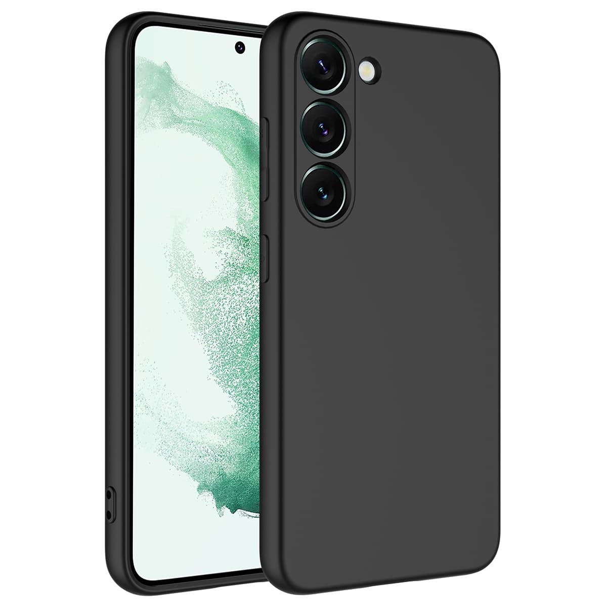 Galaxy Uyumlu S23 Plus Kılıf Zore Mara Lansman Kapak-Siyah