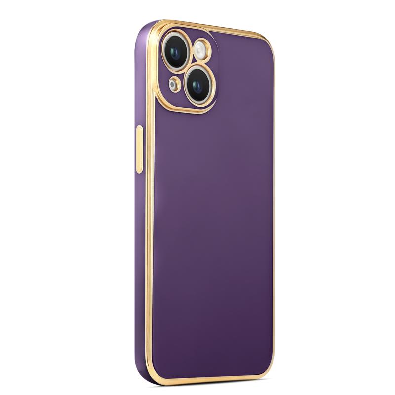 iPhone Uyumlu 14 Kılıf Zore Bark Kapak-Derin mor