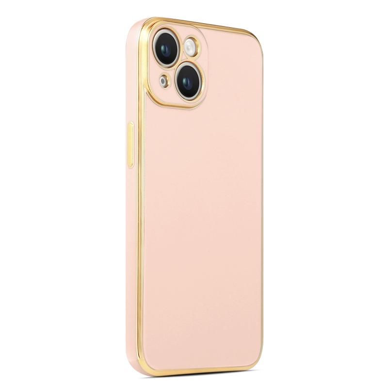 iPhone Uyumlu 14 Plus Kılıf Zore Bark Kapak-Rose gold