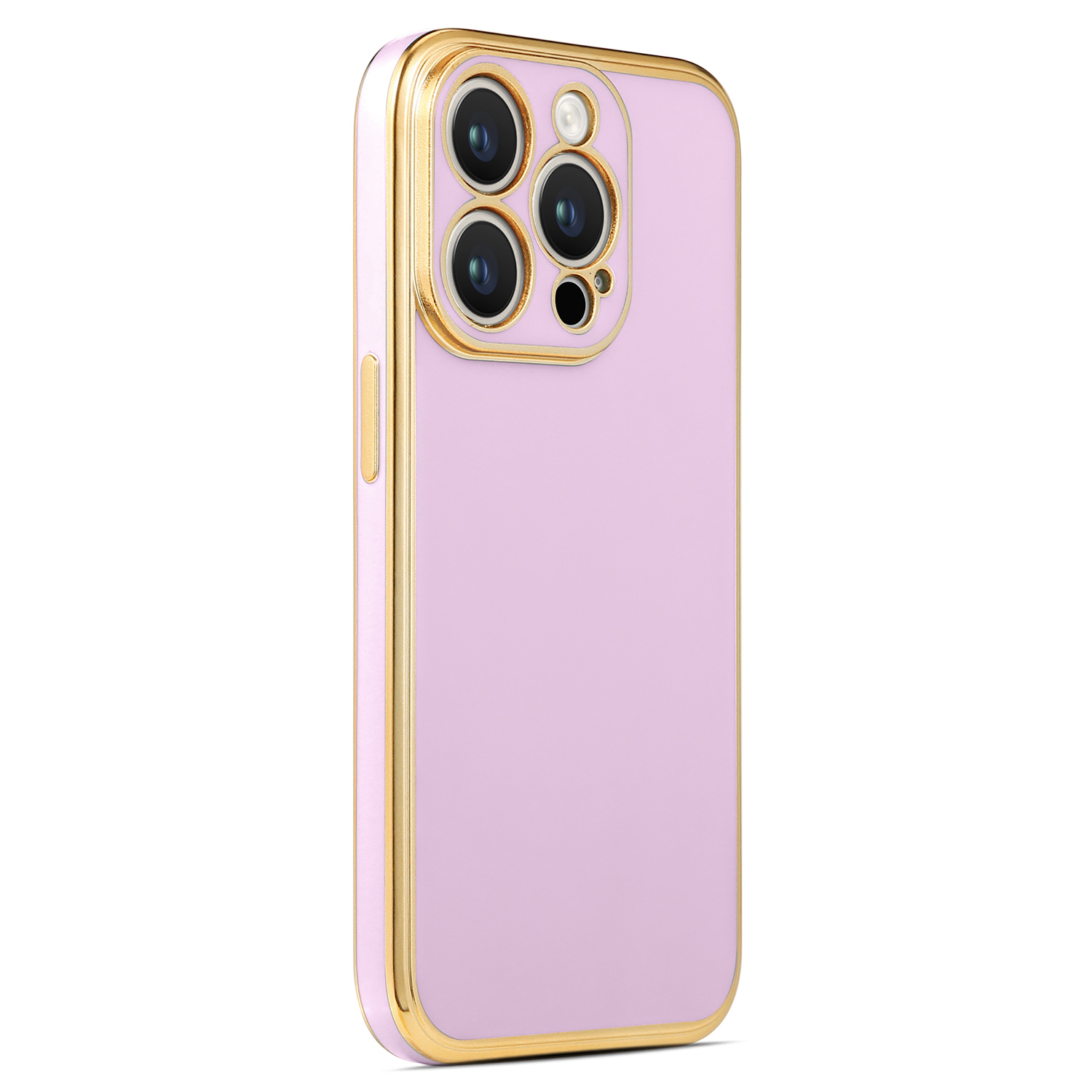 iPhone Uyumlu 14 Pro Max Kılıf Zore Bark Kapak-Lila