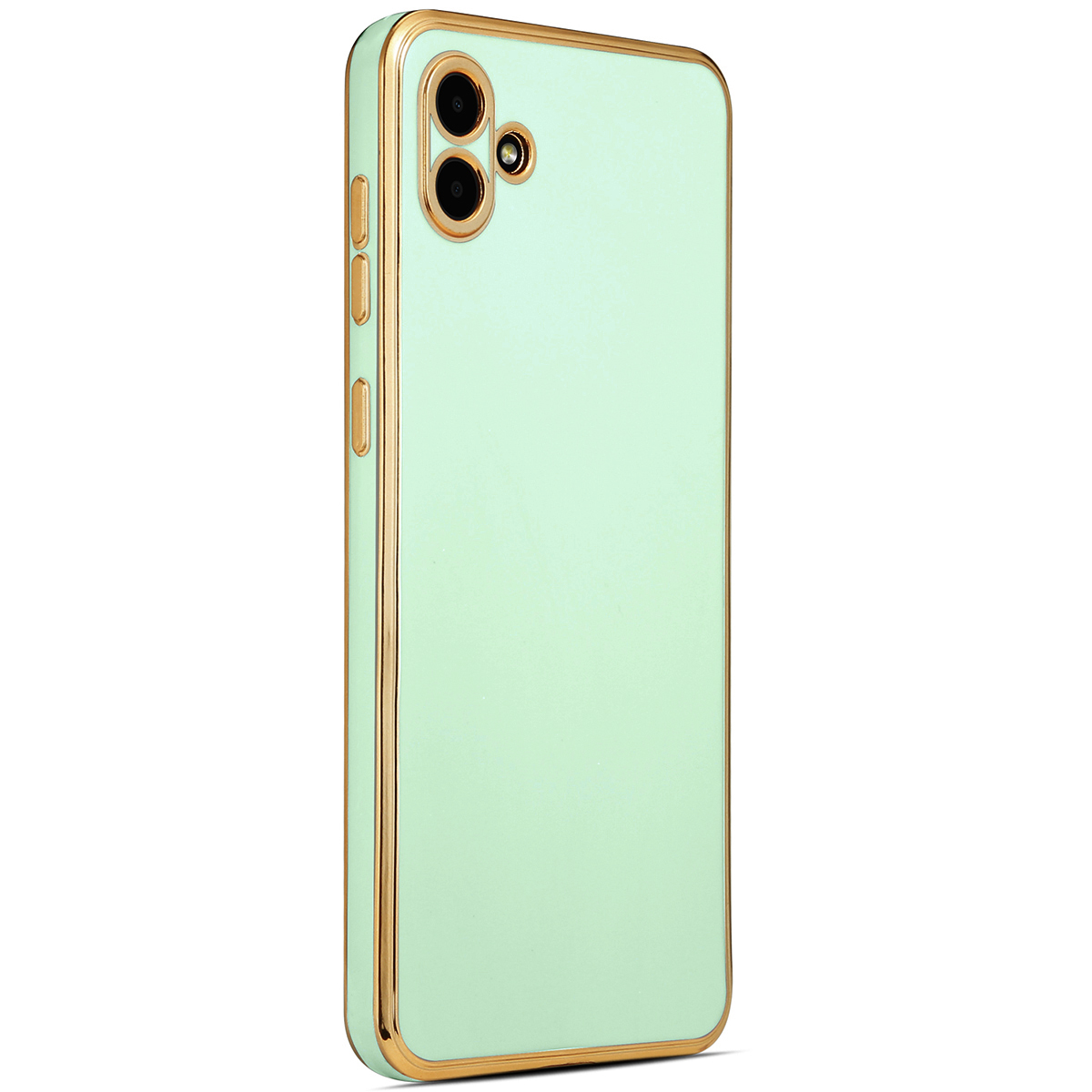 Galaxy Uyumlu A04 Kılıf Zore Bark Kapak-Açık yeşil