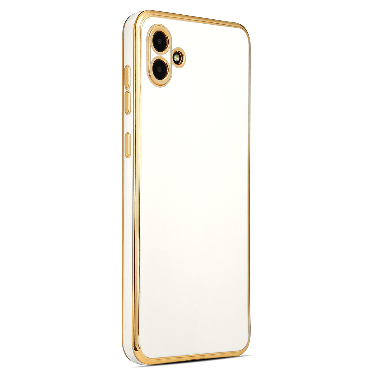 Galaxy Uyumlu A04 Kılıf Zore Bark Kapak-Beyaz