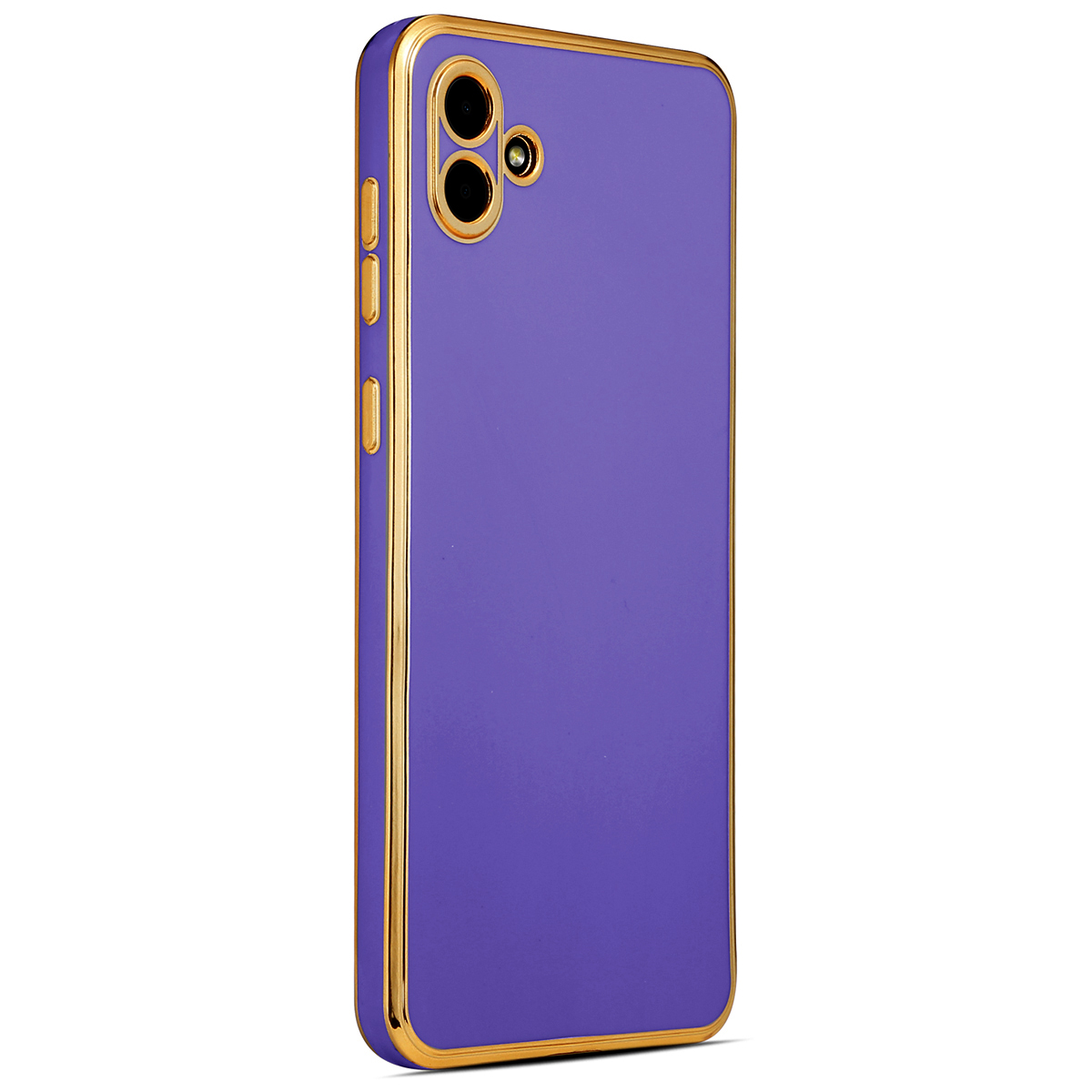 Galaxy Uyumlu A04 Kılıf Zore Bark Kapak-Derin mor