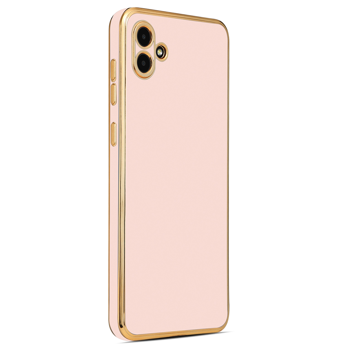 Galaxy Uyumlu A04 Kılıf Zore Bark Kapak-Rose gold