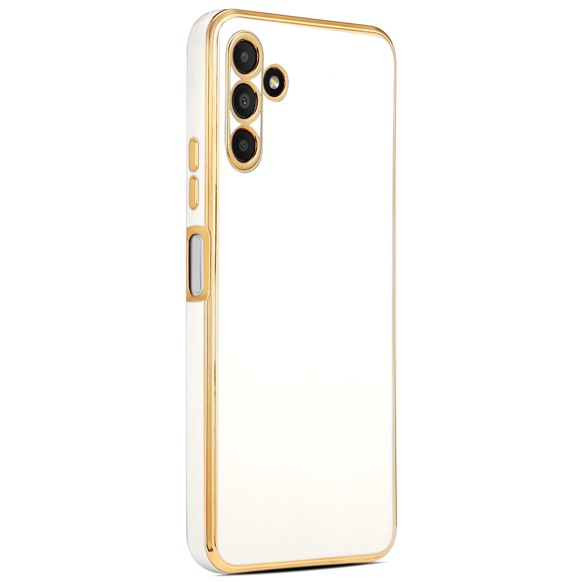 Galaxy Uyumlu A04S Kılıf Zore Bark Kapak-Beyaz