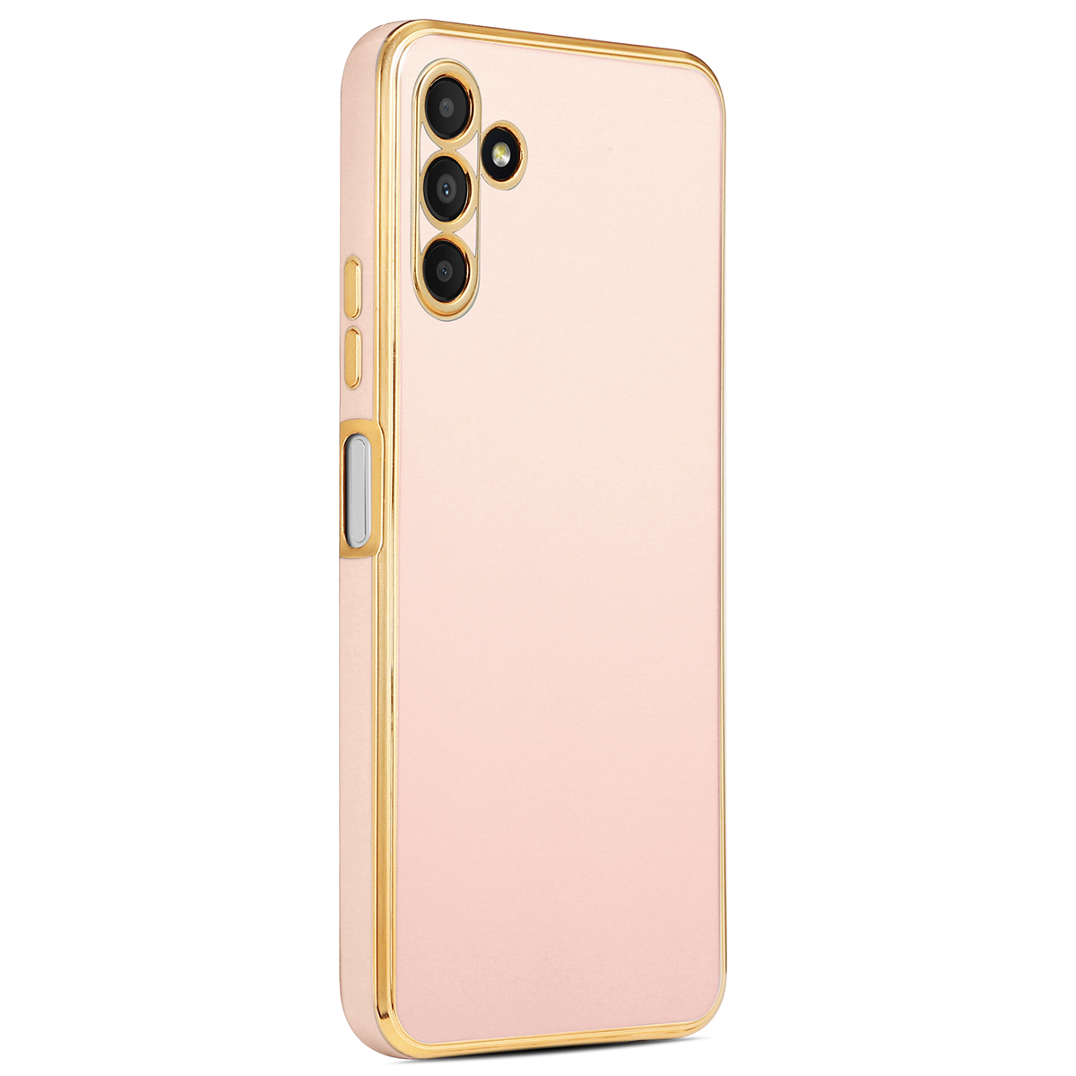 Galaxy Uyumlu A04S Kılıf Zore Bark Kapak-Rose gold