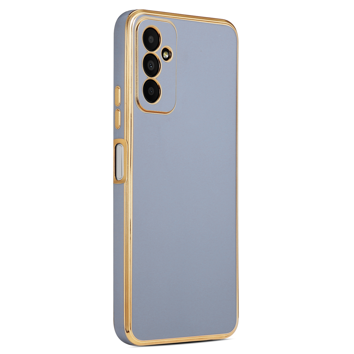 Galaxy Uyumlu M13 Kılıf Zore Bark Kapak-Mavi
