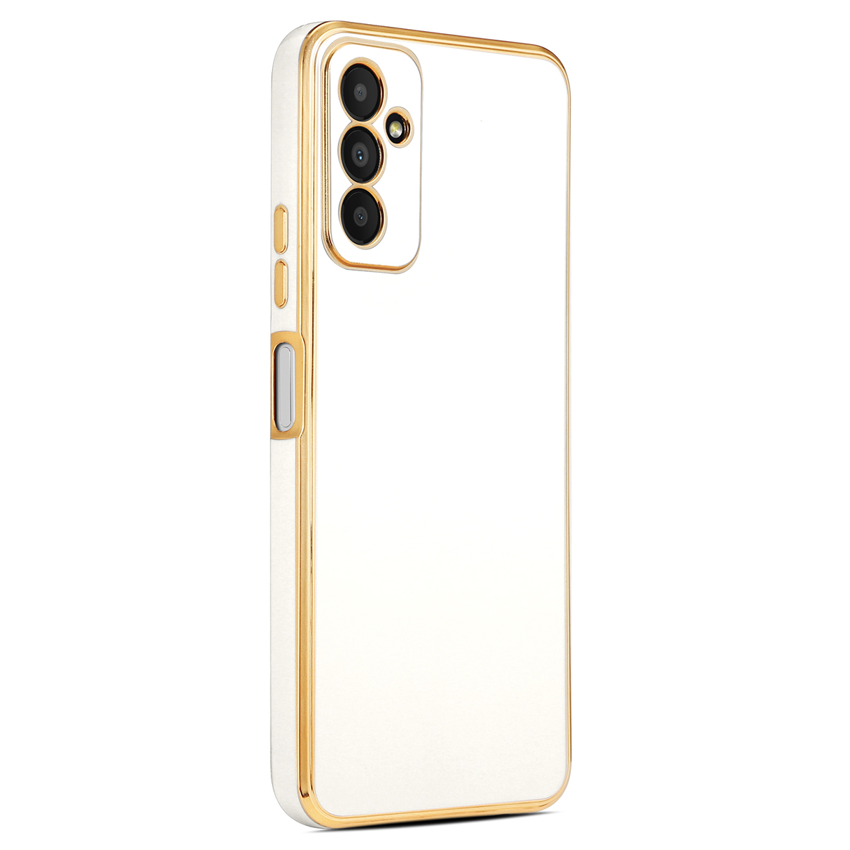 Galaxy Uyumlu M23 Kılıf Zore Bark Kapak-Beyaz