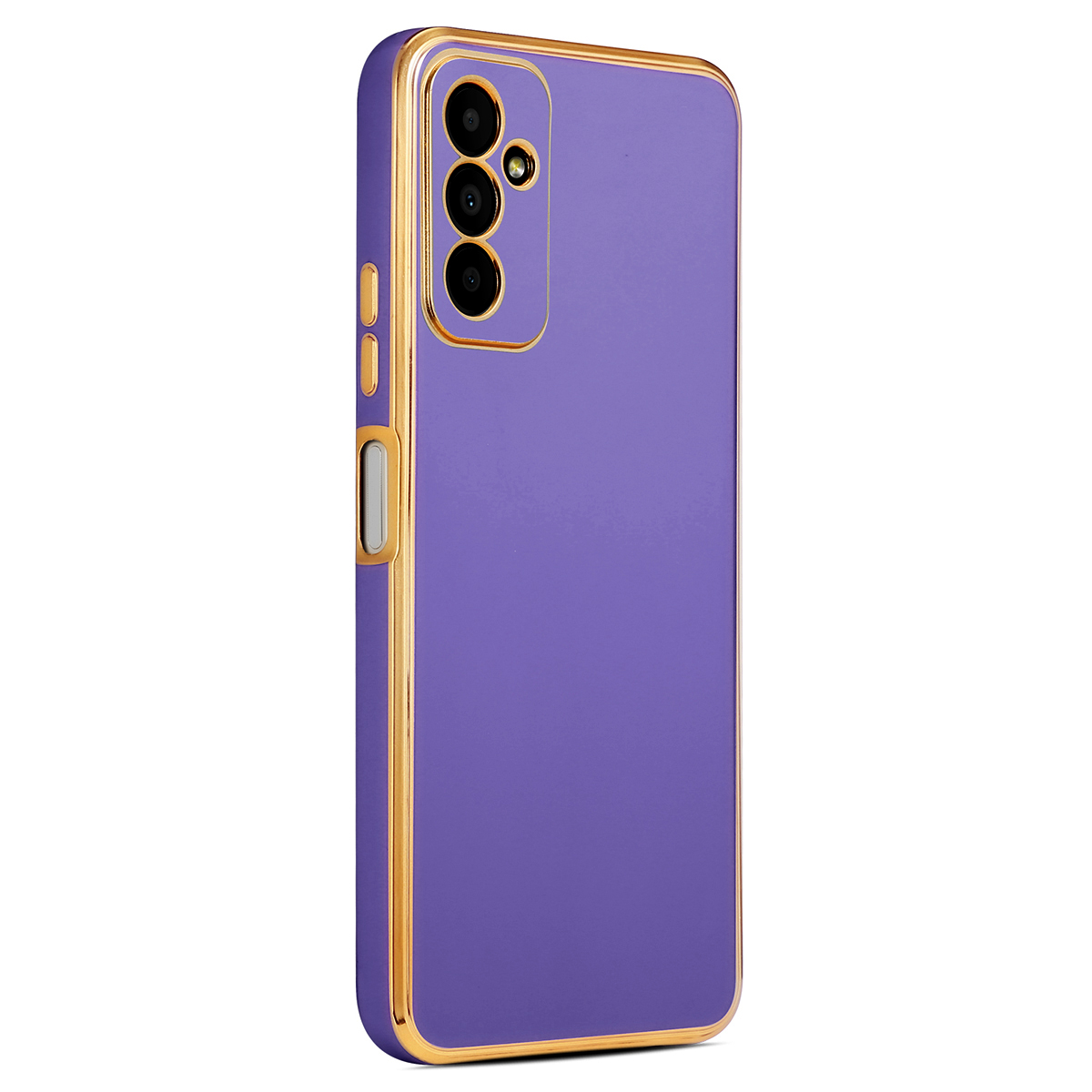 Galaxy Uyumlu M23 Kılıf Zore Bark Kapak-Derin mor