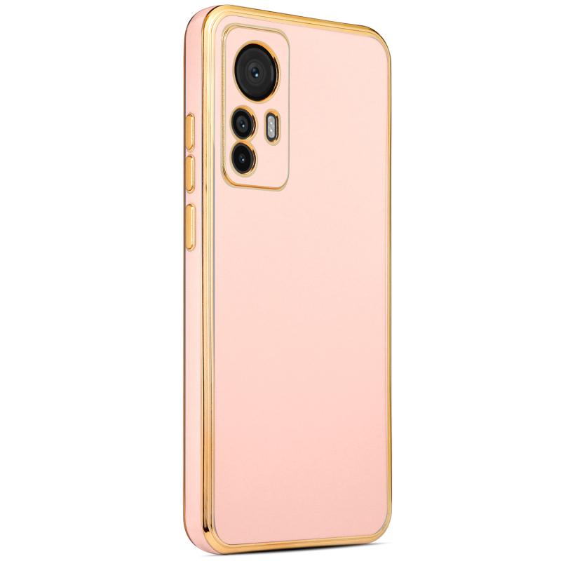 Xiaomi Uyumlu  Mi 12T Kılıf Zore Bark Kapak-Rose gold