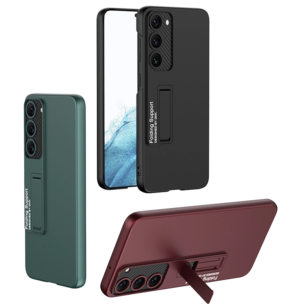Galaxy Uyumlu S23 Kılıf Zore Standlı Ays Kapak-Kırmızı