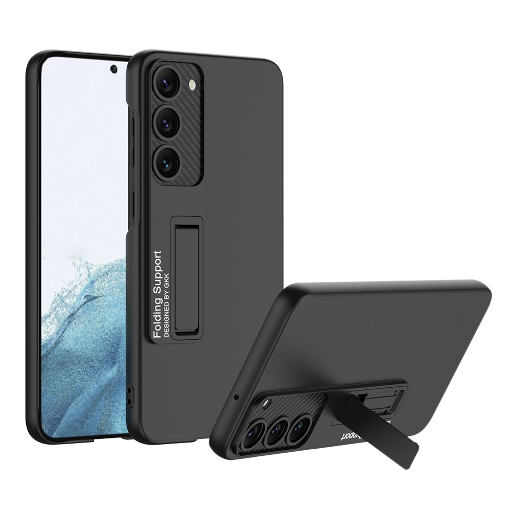 Galaxy Uyumlu S23 Kılıf Zore Standlı Ays Kapak-Siyah