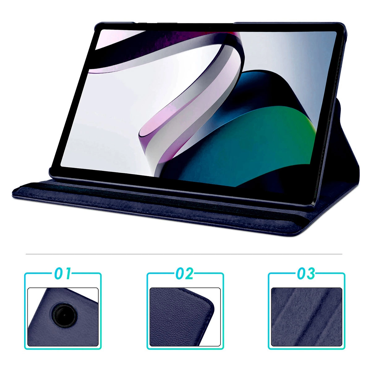 Xiaomi Uyumlu  Redmi Pad Zore Dönebilen Standlı Kılıf