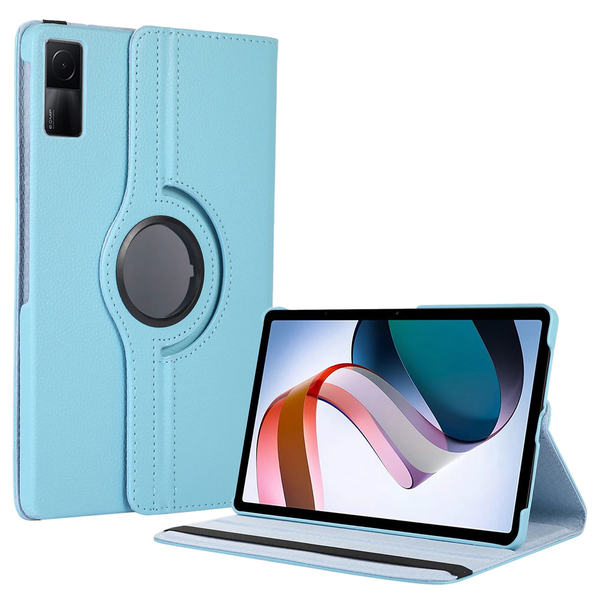 Xiaomi Uyumlu  Redmi Pad Zore Dönebilen Standlı Kılıf-Mavi