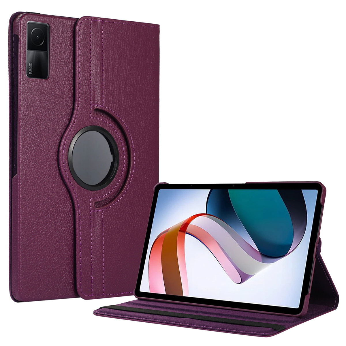 Xiaomi Uyumlu  Redmi Pad Zore Dönebilen Standlı Kılıf-Mor