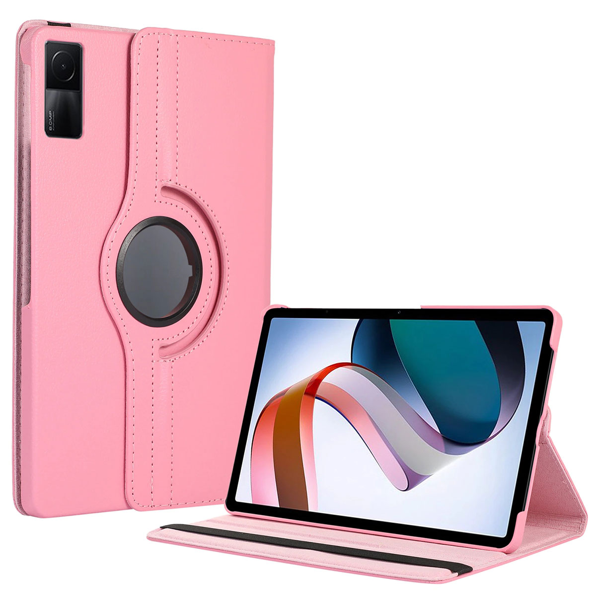Xiaomi Uyumlu  Redmi Pad Zore Dönebilen Standlı Kılıf-Pembe