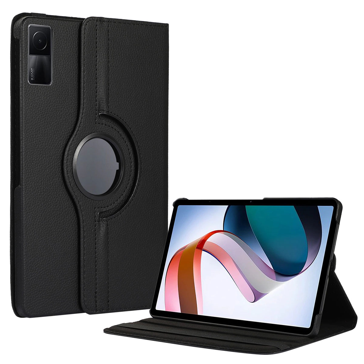 Xiaomi Uyumlu  Redmi Pad Zore Dönebilen Standlı Kılıf-Siyah