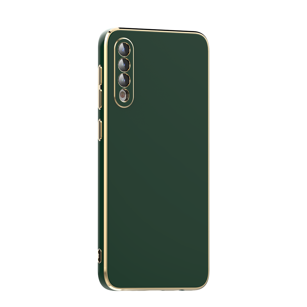 Galaxy Uyumlu A50 Kılıf Zore Bark Kapak-Koyu yeşil