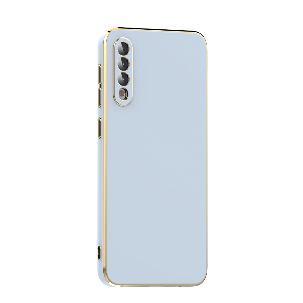 Galaxy Uyumlu A50 Kılıf Zore Bark Kapak-Mavi açık