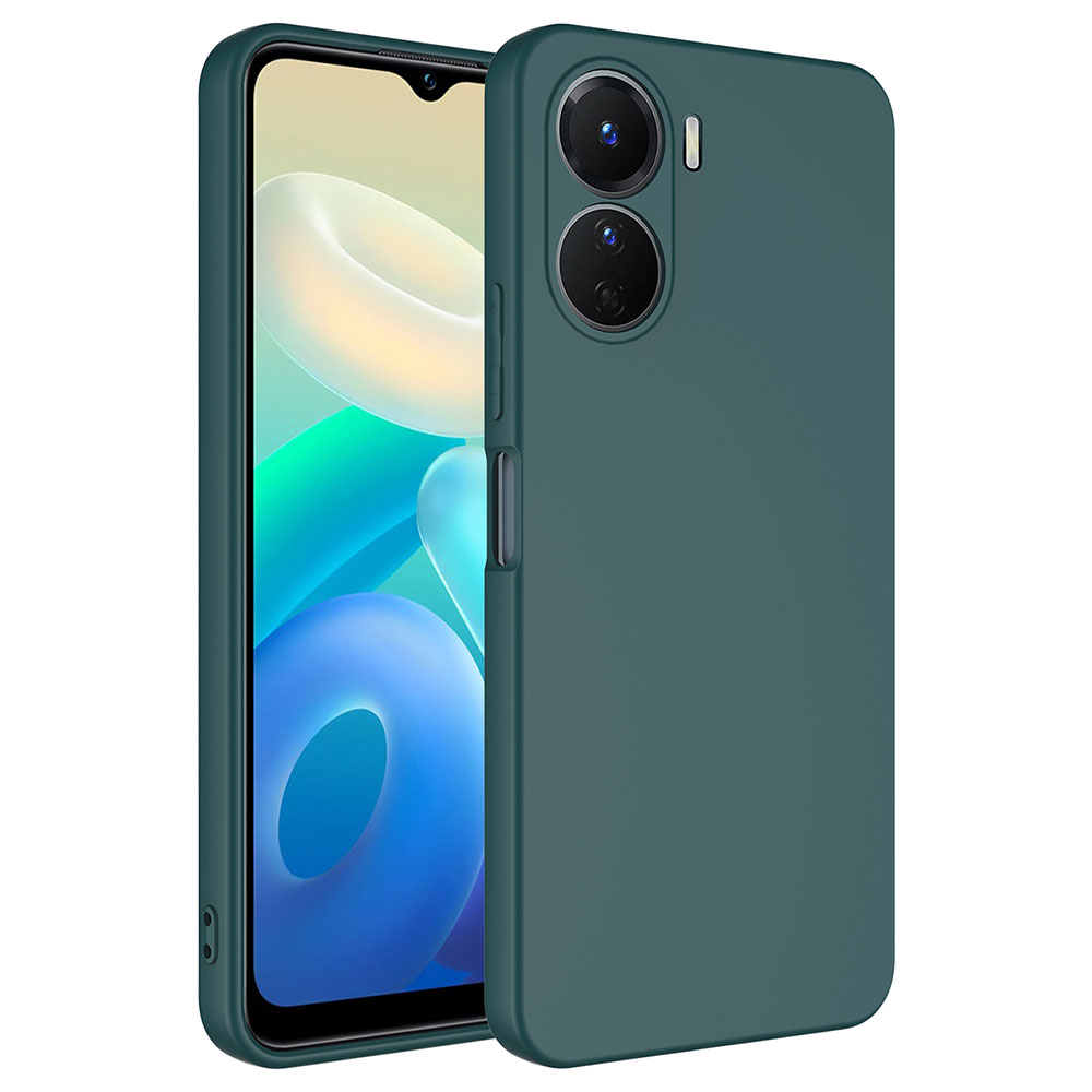 Vivo Y16 Kılıf Zore Mara Lansman Kapak-Koyu yeşil