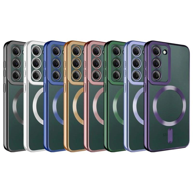Galaxy Uyumlu S23 Plus Kılıf M-safe Wireless Şarj Özellikli Zore Setro Silikon