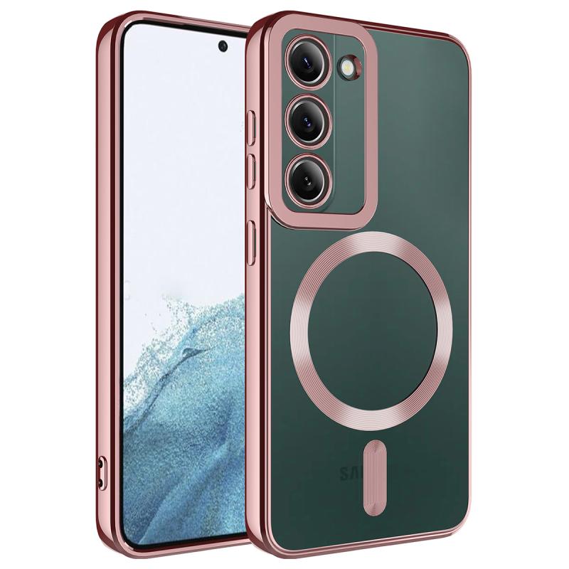 Galaxy Uyumlu S23 Plus Kılıf M-safe Wireless Şarj Özellikli Zore Setro Silikon