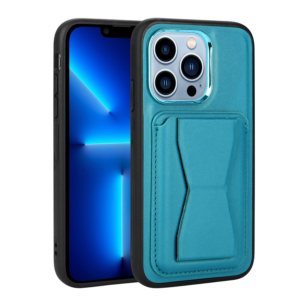 iPhone Uyumlu 13 Pro Kılıf Kartlıklı Standlı ​Pu Deri Zore Memo Kapak