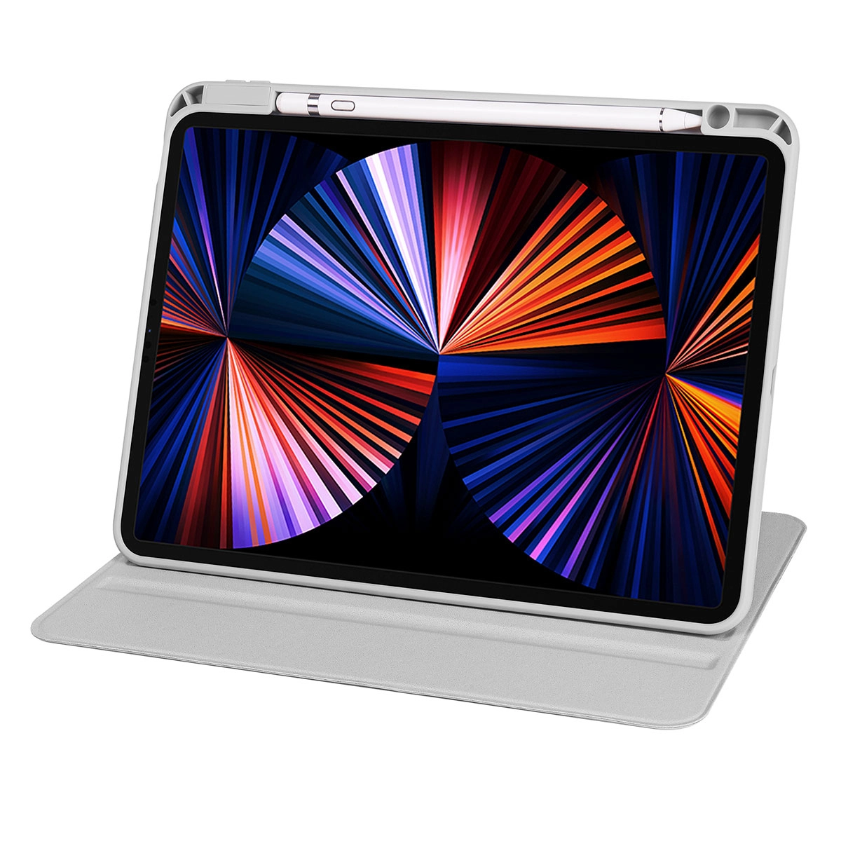 iPad Uyumlu Air 10.9 2022 (5.Nesil) Kılıf Zore Termik Kalem Bölmeli Dönebilen Standlı Kılıf