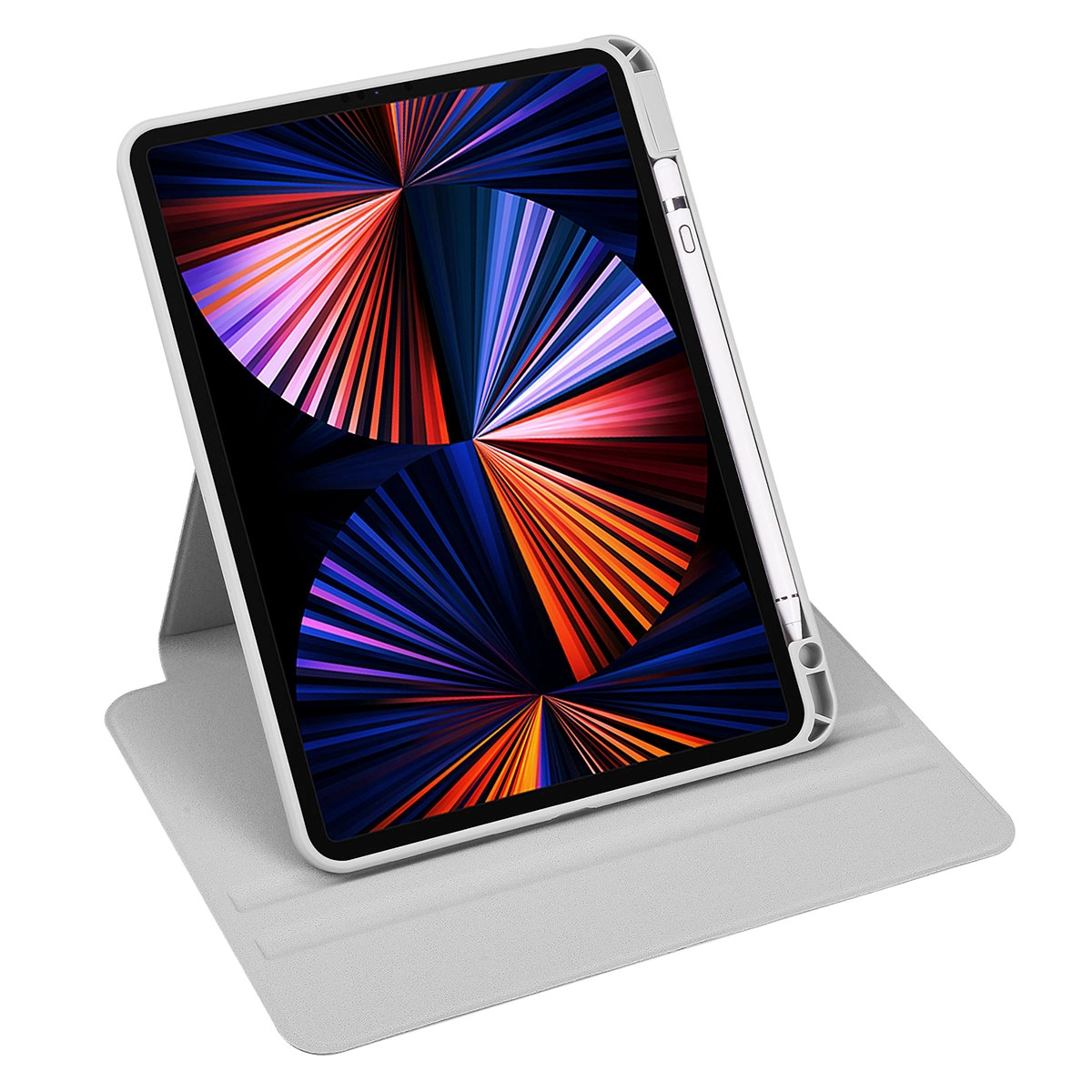 iPad Uyumlu Air 10.9 2022 (5.Nesil) Kılıf Zore Termik Kalem Bölmeli Dönebilen Standlı Kılıf