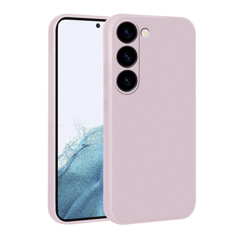 Galaxy Uyumlu S23 Plus Kılıf Zore Premier Silikon Kapak-Rose gold