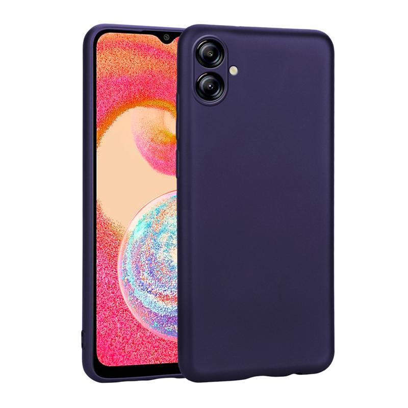 Galaxy Uyumlu A04E Kılıf Zore Premier Silikon Kapak-Lacivert