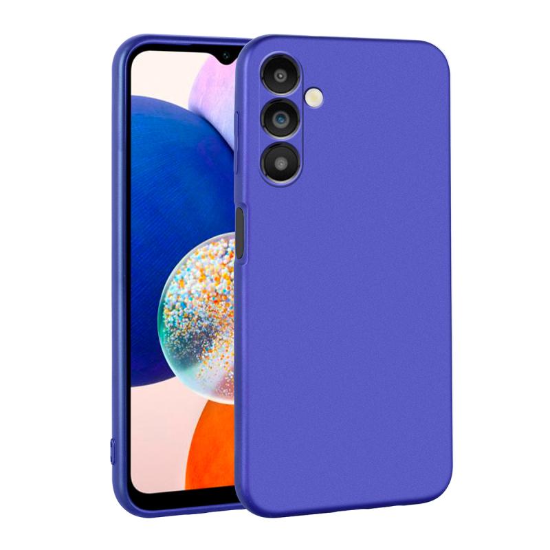 Galaxy Uyumlu A14 Kılıf Zore Premier Silikon Kapak-Saks mavi