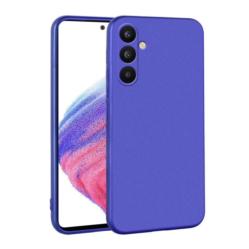 Galaxy Uyumlu A34 Kılıf Zore Premier Silikon Kapak-Saks mavi