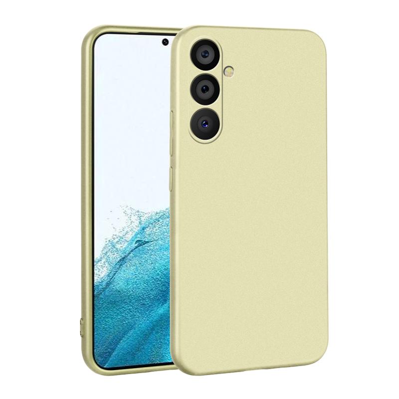 Galaxy Uyumlu A54 Kılıf Zore Premier Silikon Kapak-Gold