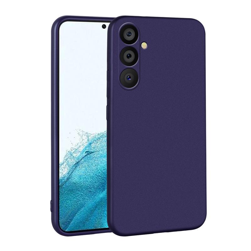 Galaxy Uyumlu A54 Kılıf Zore Premier Silikon Kapak-Lacivert