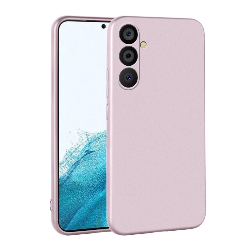 Galaxy Uyumlu A54 Kılıf Zore Premier Silikon Kapak-Rose gold