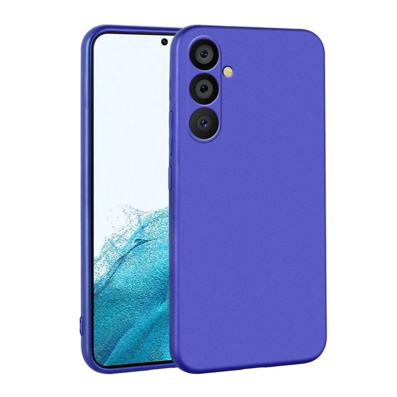 Galaxy Uyumlu A54 Kılıf Zore Premier Silikon Kapak-Saks mavi